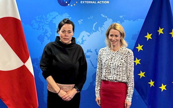 Naalakkersuisoq Vivian Motzfeldt og EU’s Højtstående Repræsentant Kaja Kallas