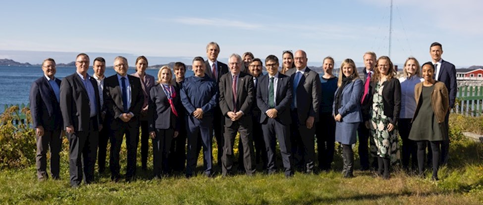 Gruppe billede - Greenland and US delegations
